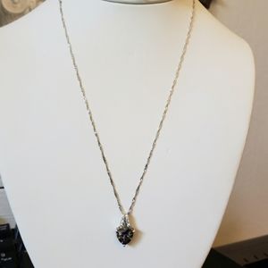 MYSTIC TOPAZ and CZ Diamonds Diamond Cut chain with Mystic Topaz